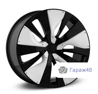 LegeArtis Concept-INF501 R21 / 9.5J PCD 5x114.3 ET 50 ЦО 66.1 Литые Черный с белыми пластиковыми элементами